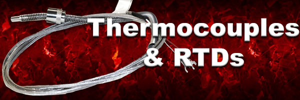 Thermal Corporation thermocouple and rtd configurations page banner