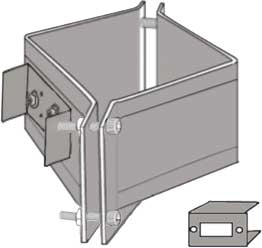 diagram of terminal box option on Thermal Corporation rectangular band heater
